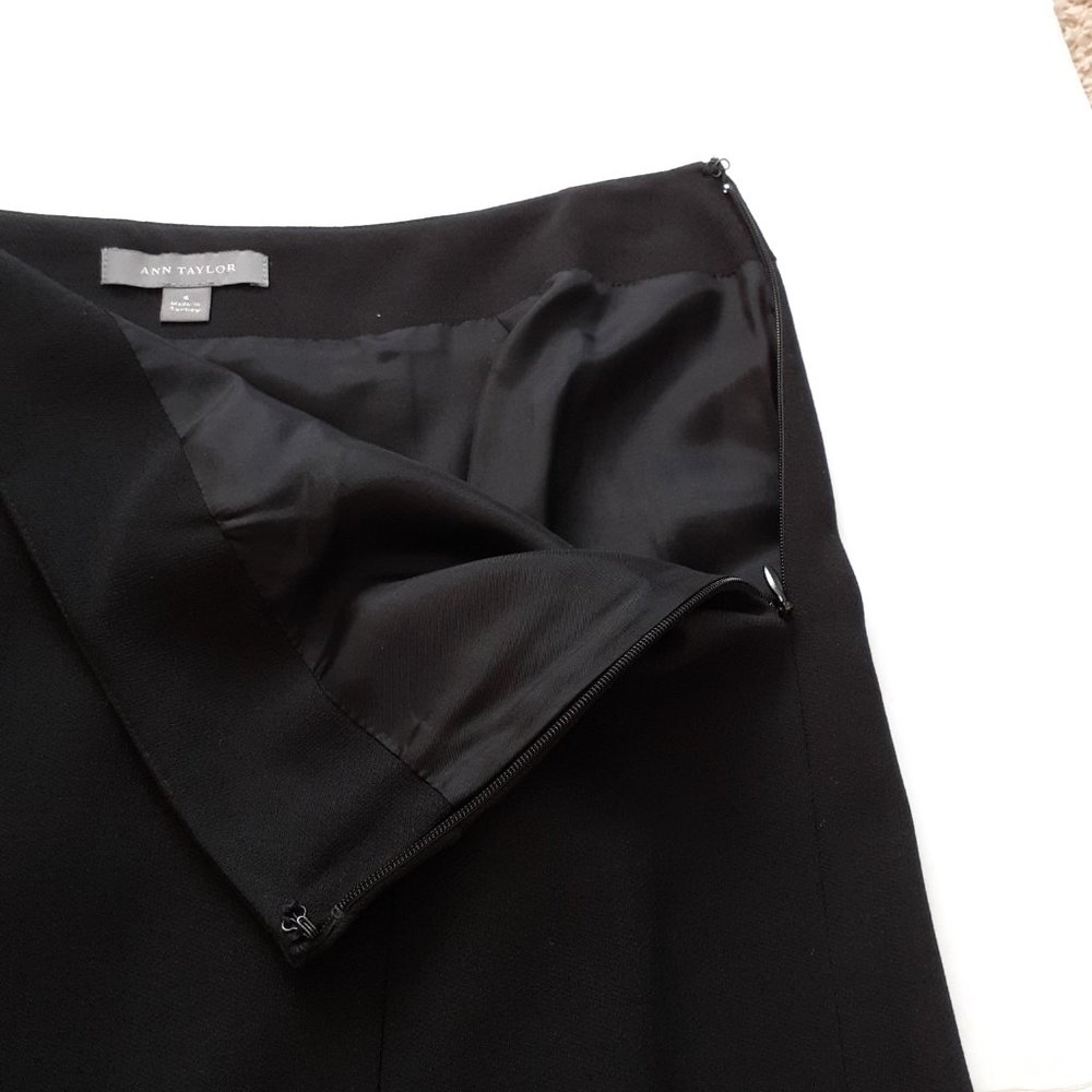Ann Taylor Wool Skirt Black Size 6 - Picture 7 of 12